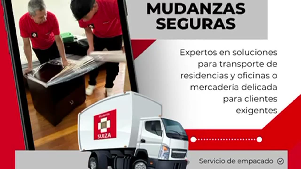Mudanza Suiza embalando y trasladando enseres